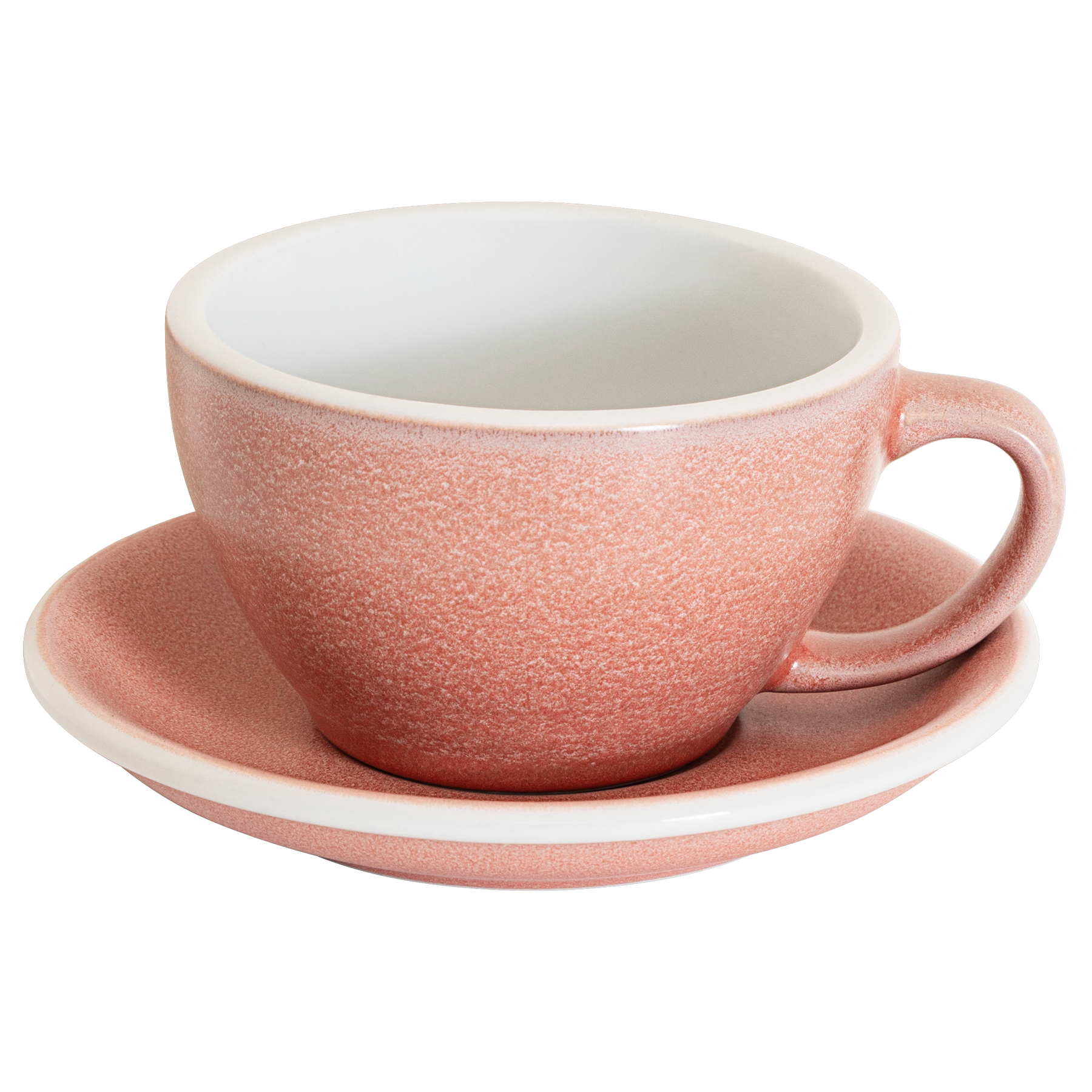 Egg - Set of 1 300ml Cafe Latte Cup and Saucer - Nature