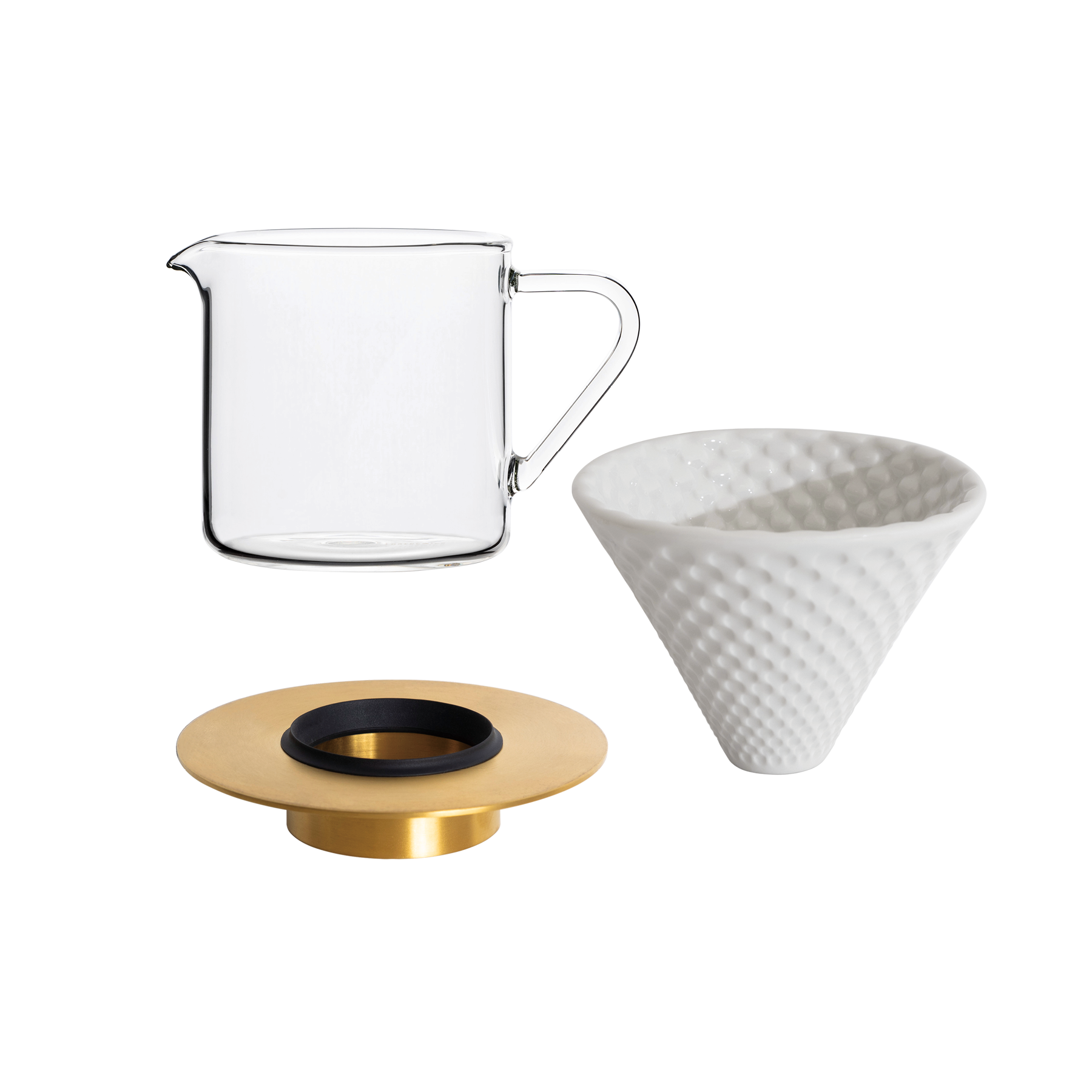 Coffee Dripper Gift Set (Strong/Brass/Tall)