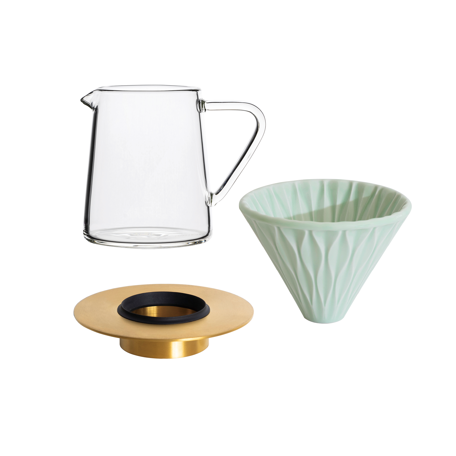 Coffee Dripper Gift Set (Strong/Brass/Tall)