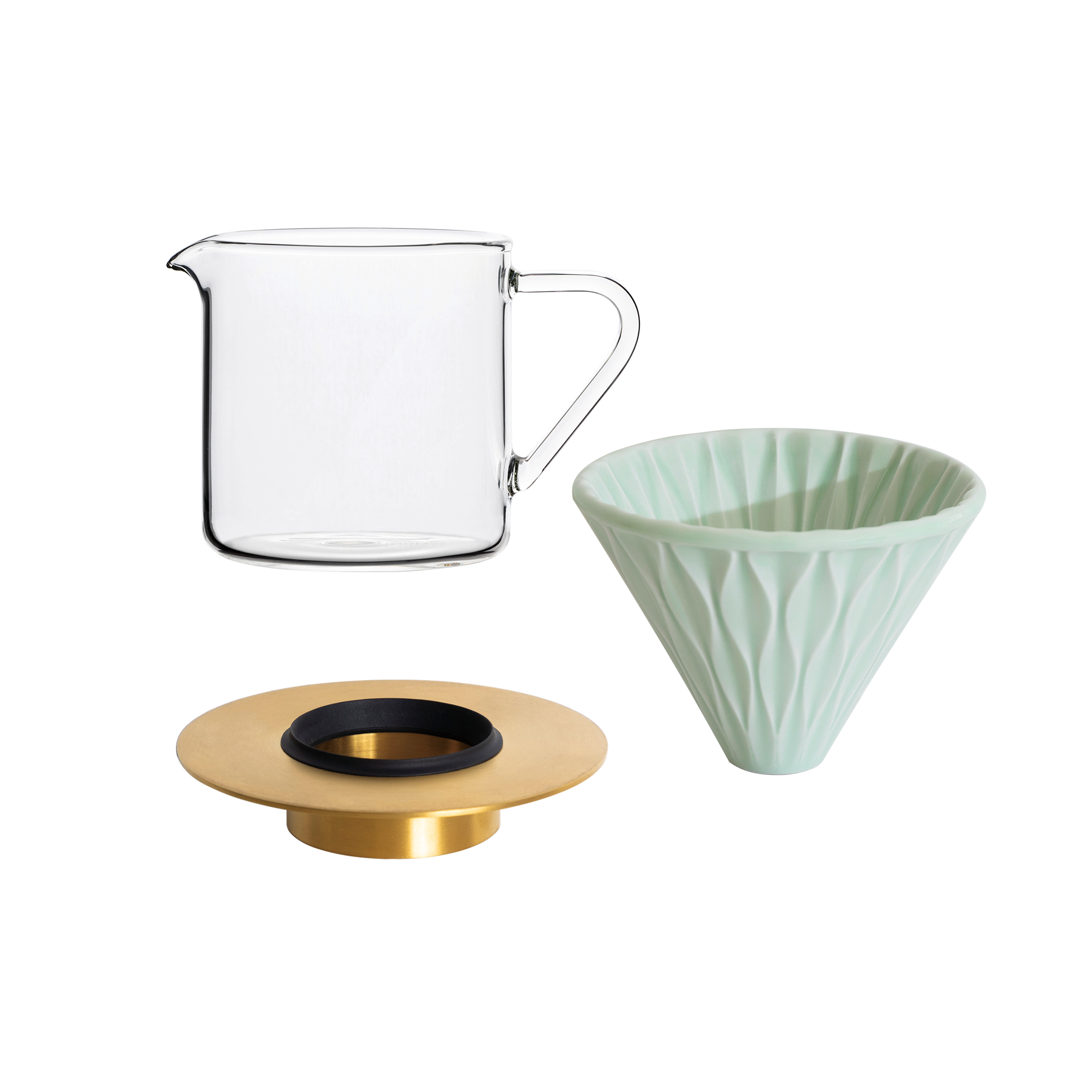 Coffee Dripper Gift Set (Strong/Brass/Tall)