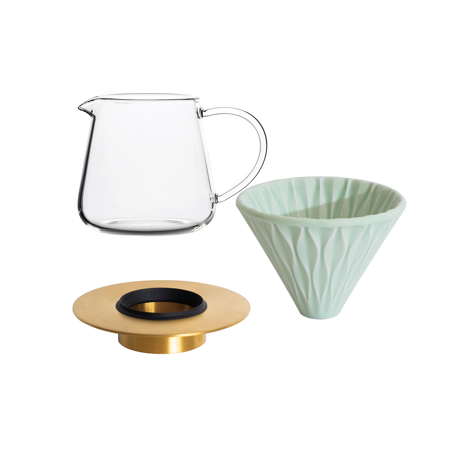 Coffee Dripper Gift Set (Strong/Brass/Tall)