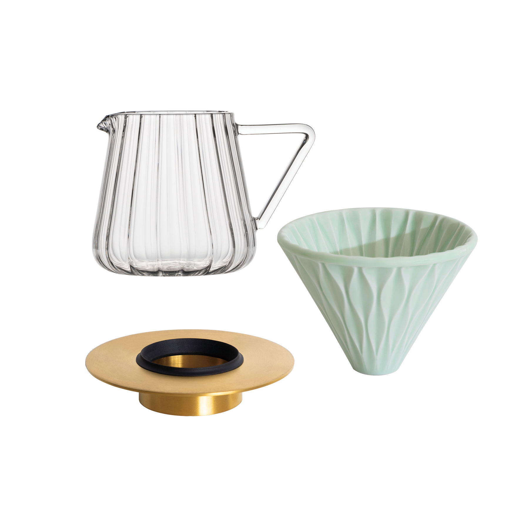 Coffee Dripper Gift Set (Strong/Brass/Tall)