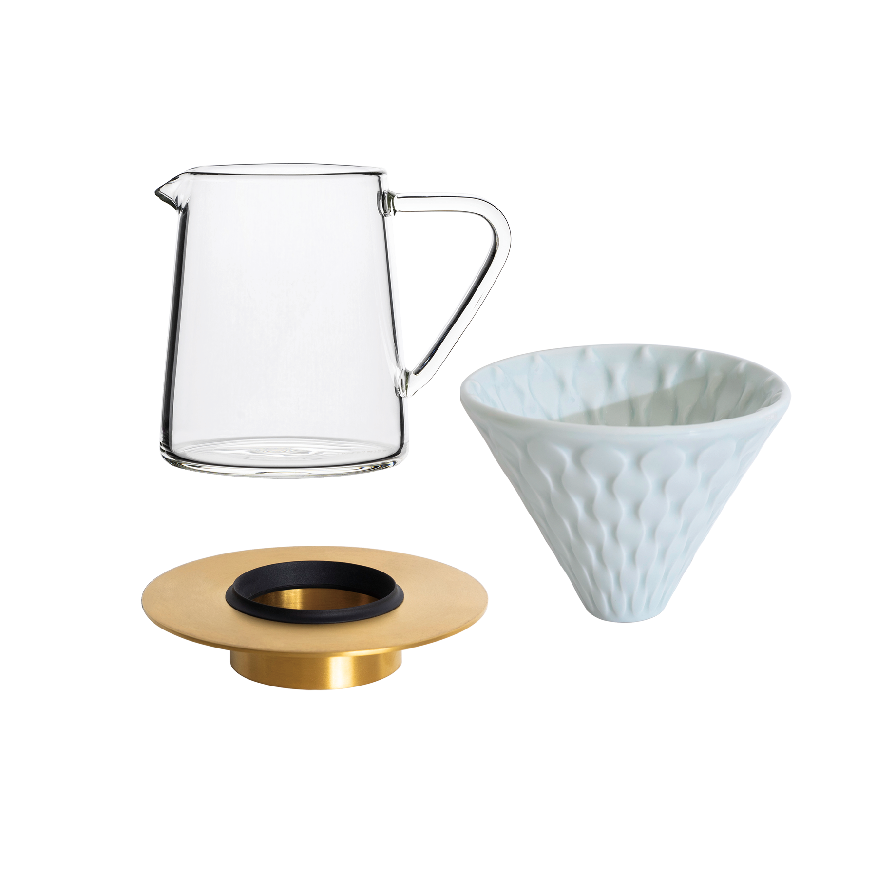 Coffee Dripper Gift Set (Strong/Brass/Tall)