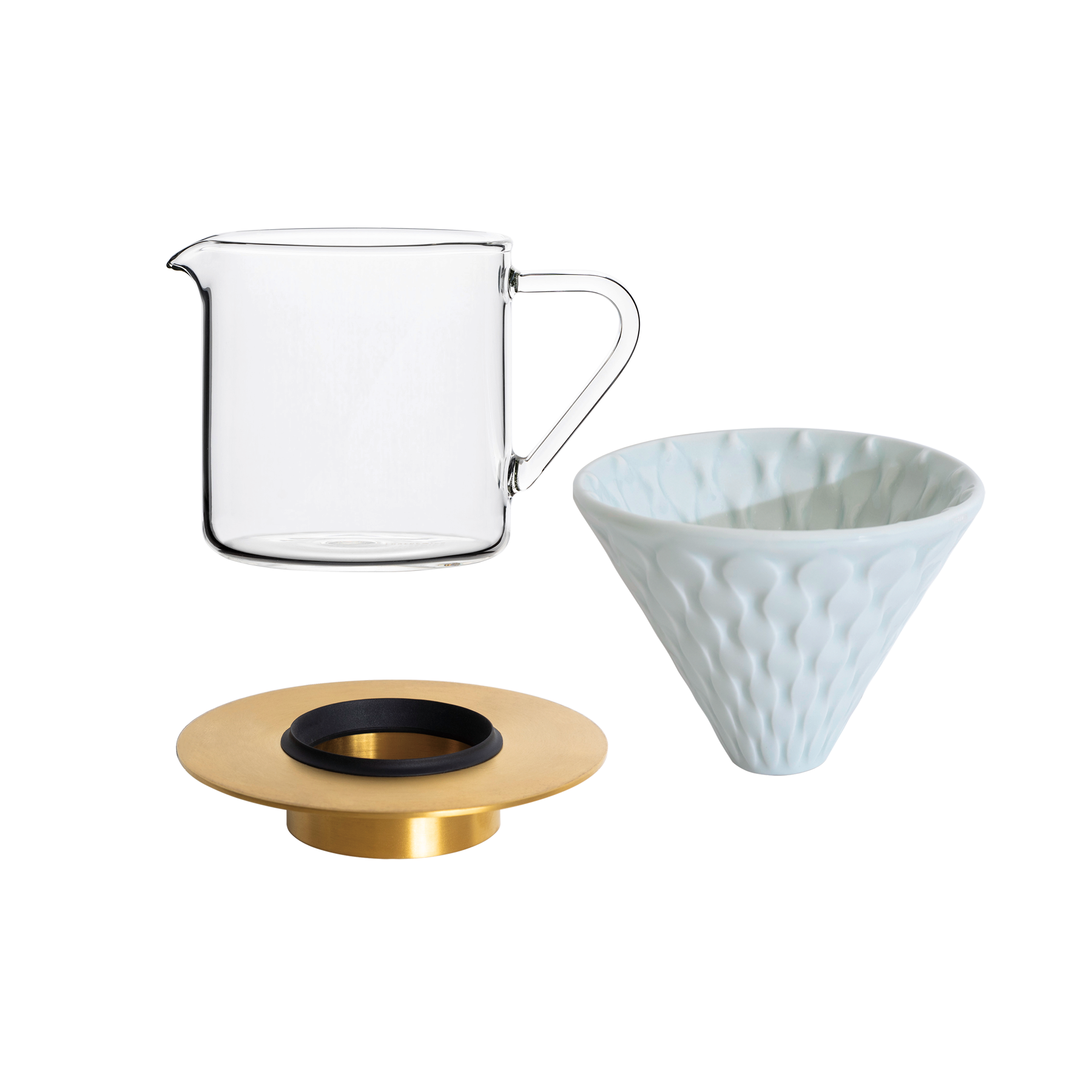 Coffee Dripper Gift Set (Strong/Brass/Tall)