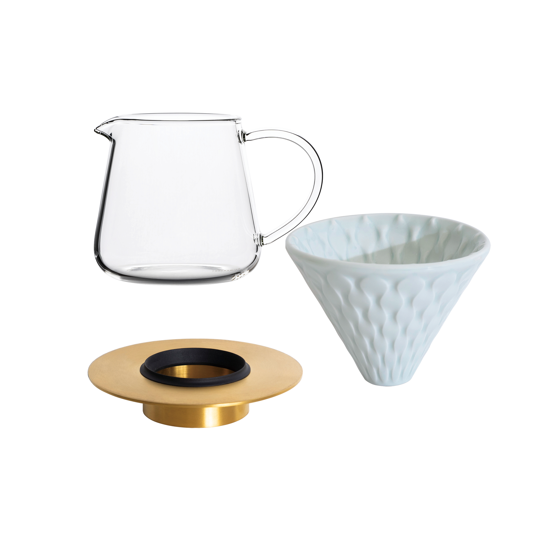 Coffee Dripper Gift Set (Strong/Brass/Tall)