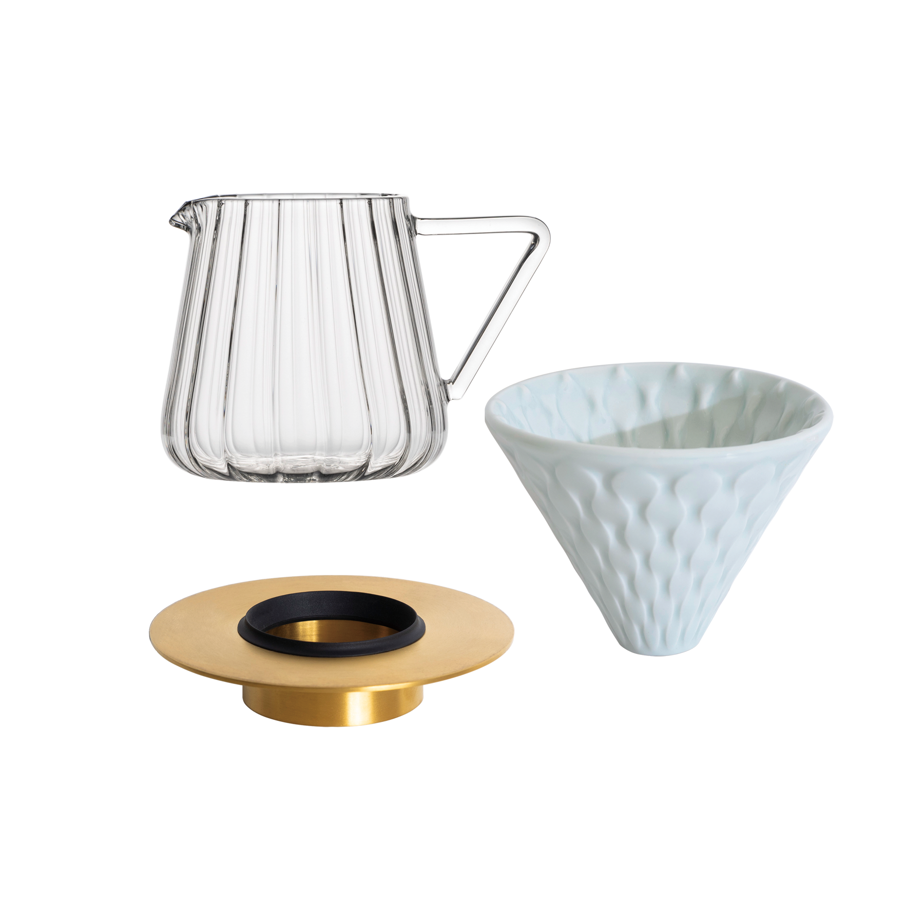 Coffee Dripper Gift Set (Strong/Brass/Tall)