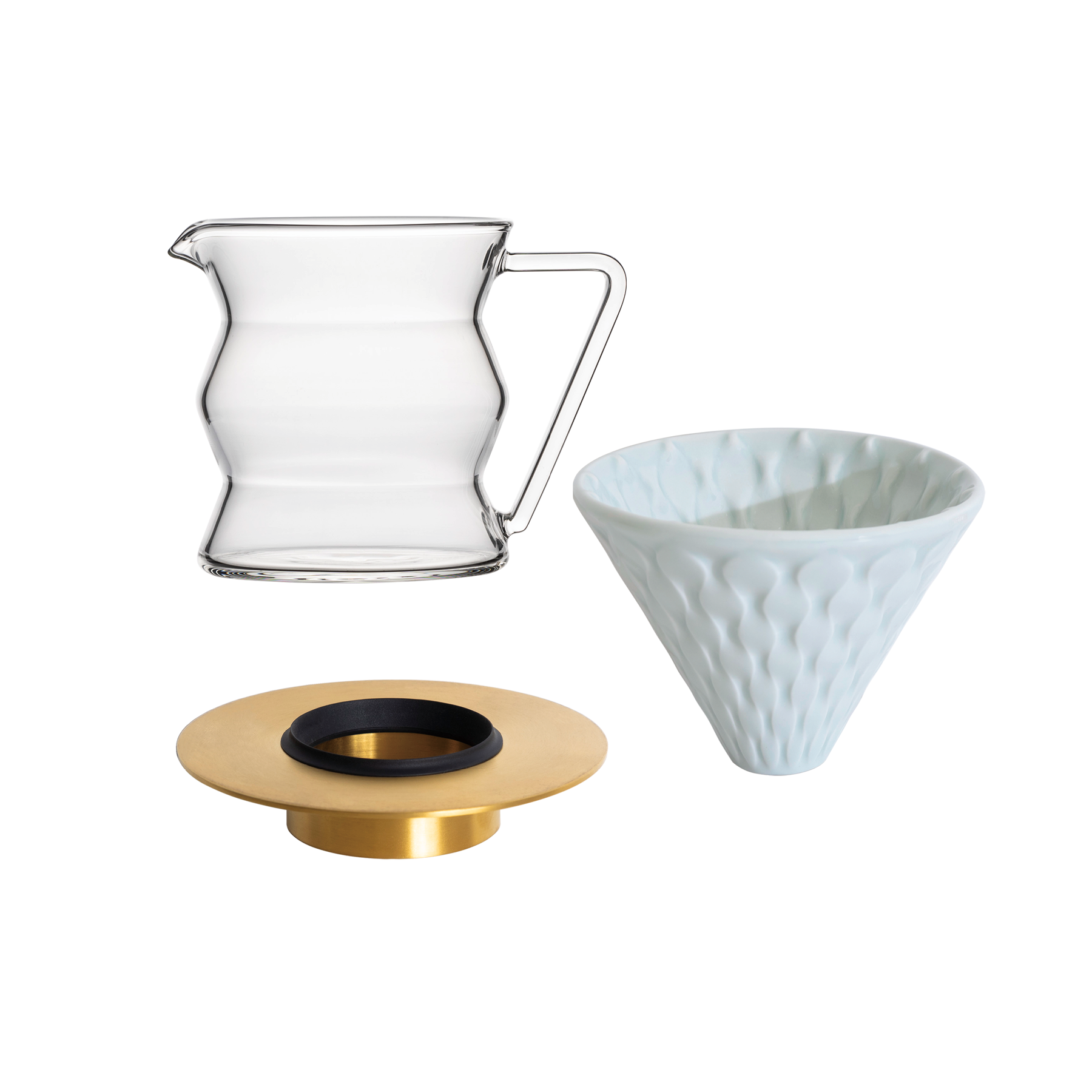 Coffee Dripper Gift Set (Strong/Brass/Tall)