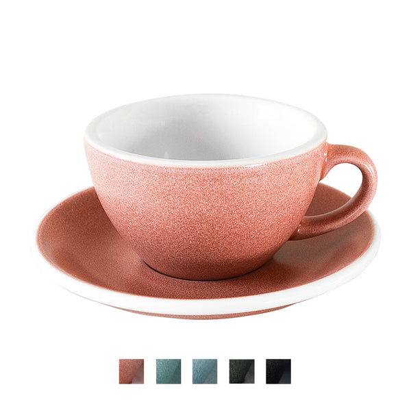 Egg - Set of 1 200ml Cappuccino Cup and Saucer - Nature Inspired Colours