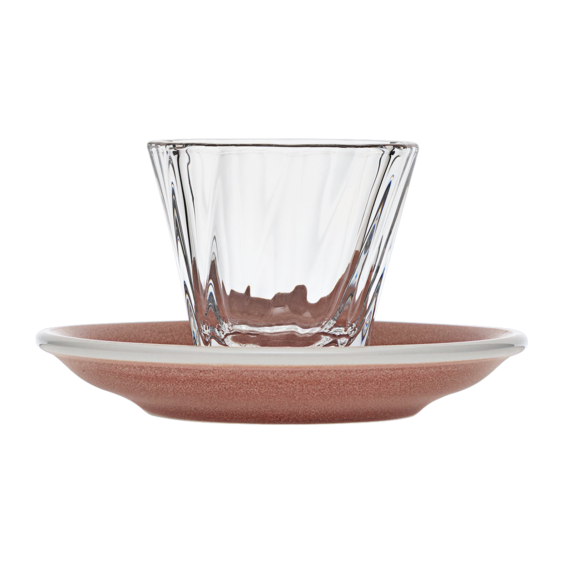 120ml Twisted Cortado Glass and 14.5cm Shared Saucer