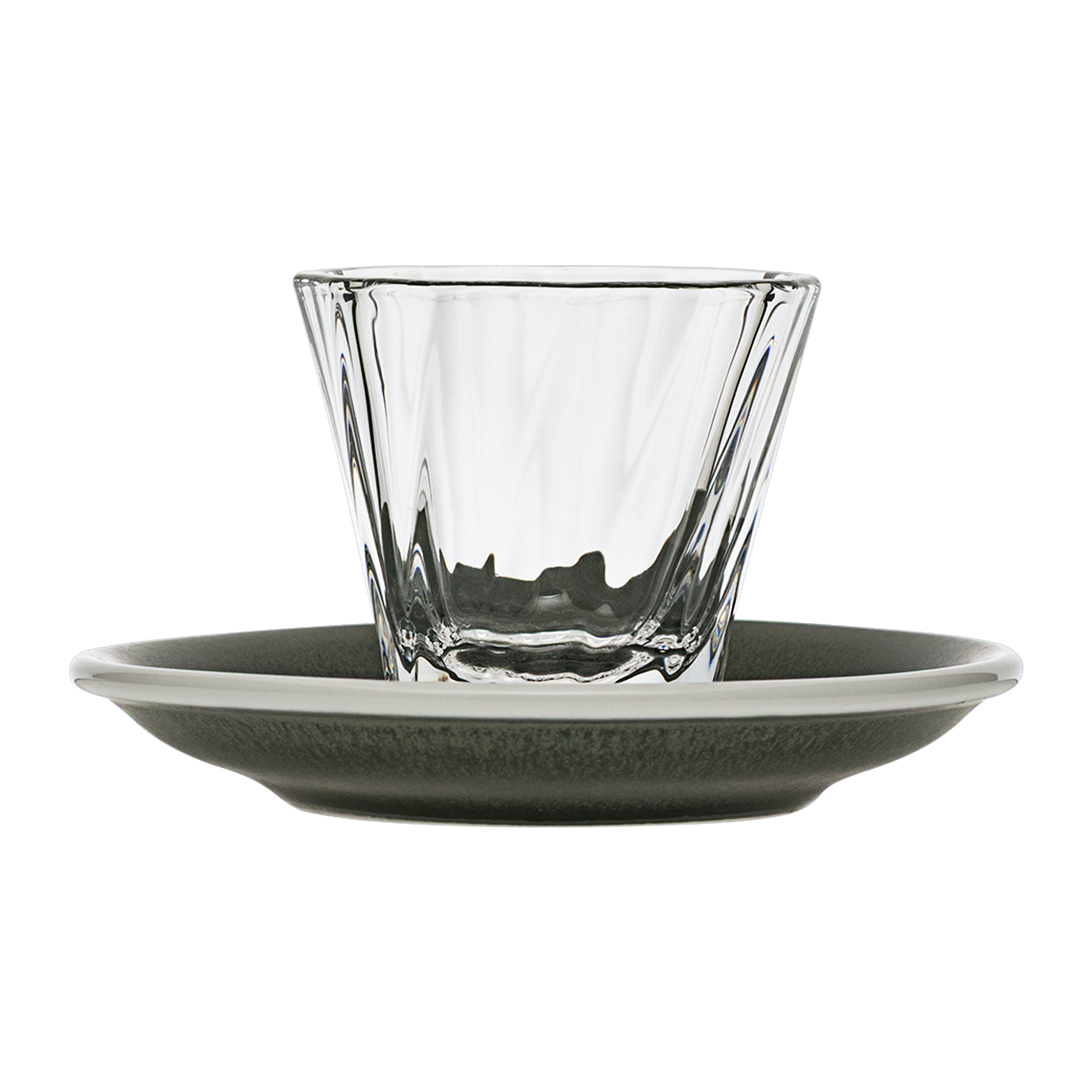120ml Twisted Cortado Glass and 14.5cm Shared Saucer