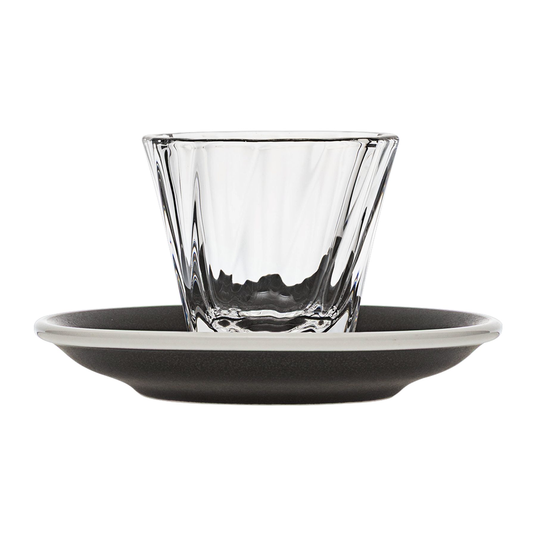 120ml Twisted Cortado Glass and 14.5cm Shared Saucer
