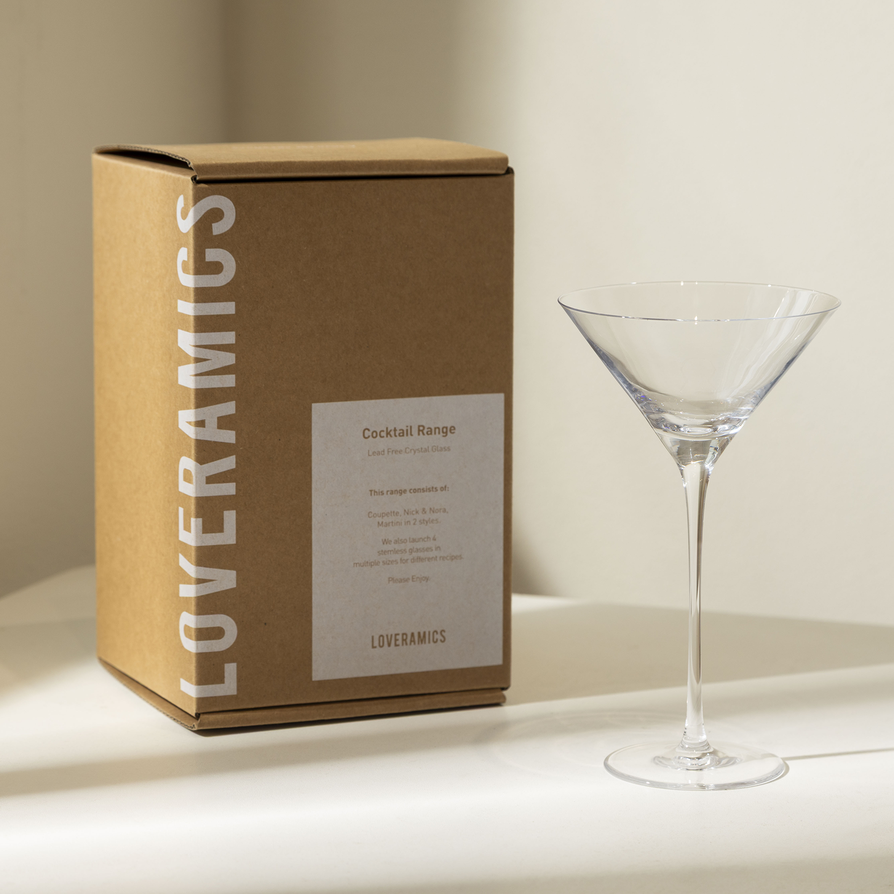 Urban Glass - 125ml Tall Martini Glass (Clear)