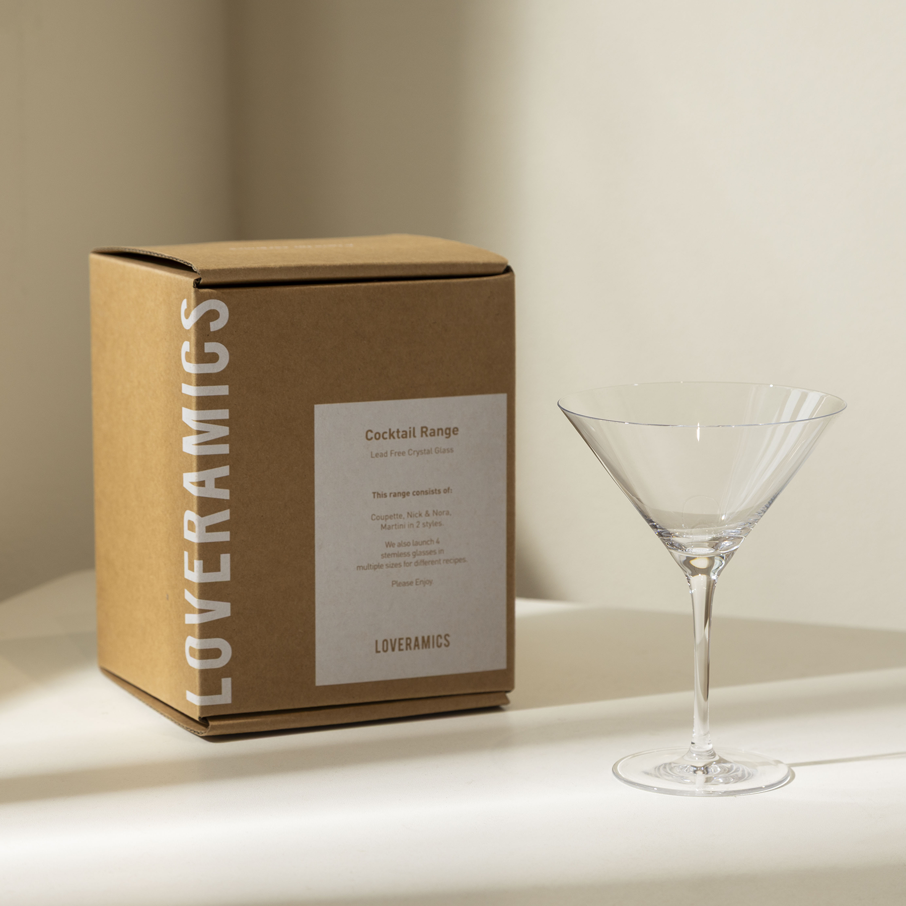 Urban Glass - 125ml Martini Glass (Clear) - by Loveramics
