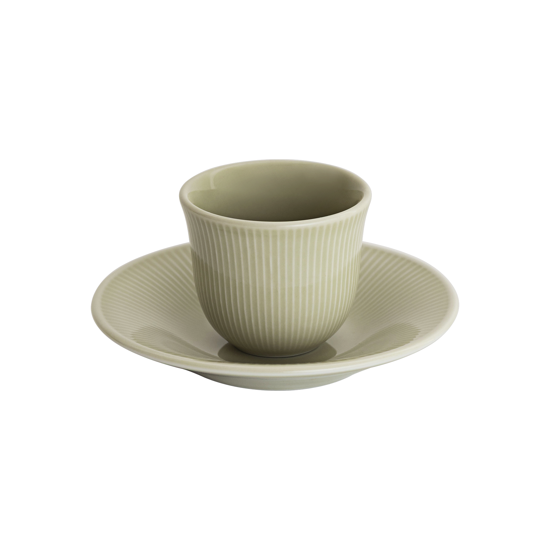 80ml Embossed Tasting Cup  and 13cm Embossed Plate