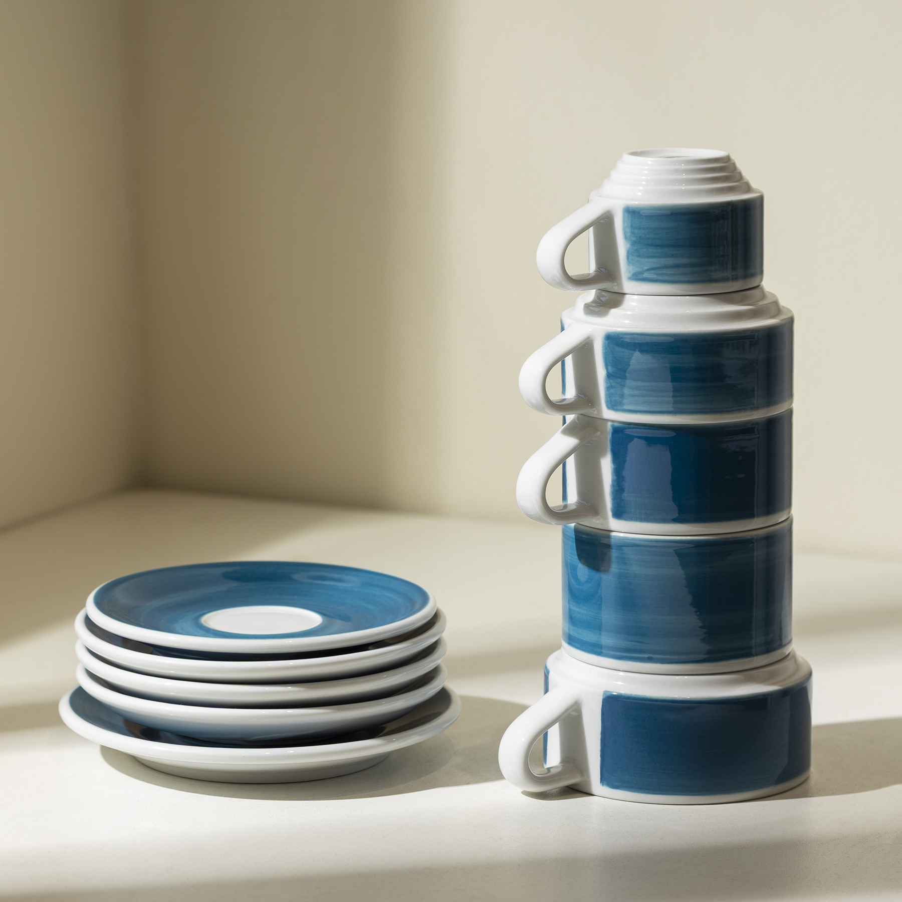 Loveramics Deco Set of 5 - All Size Deco Cups and Saucers Loveramics Deco Set of 5 - All Size Deco Cups and Saucers