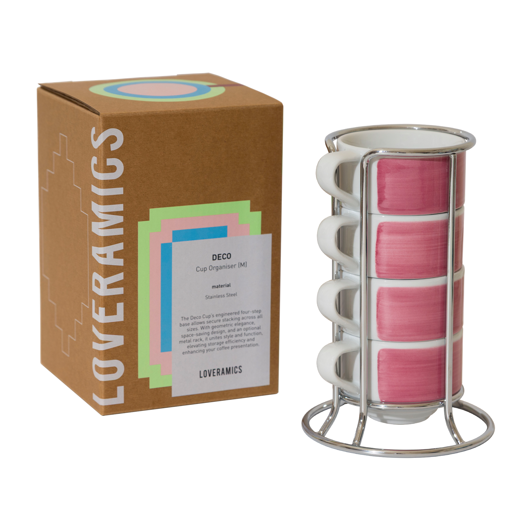 Set of 4 x 165ml Flat White Cups