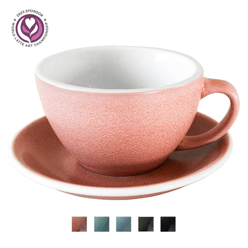 Egg - Set of 1 300ml Cafe Latte Cup and Saucer - Nature Inspired Colours -  by Loveramics