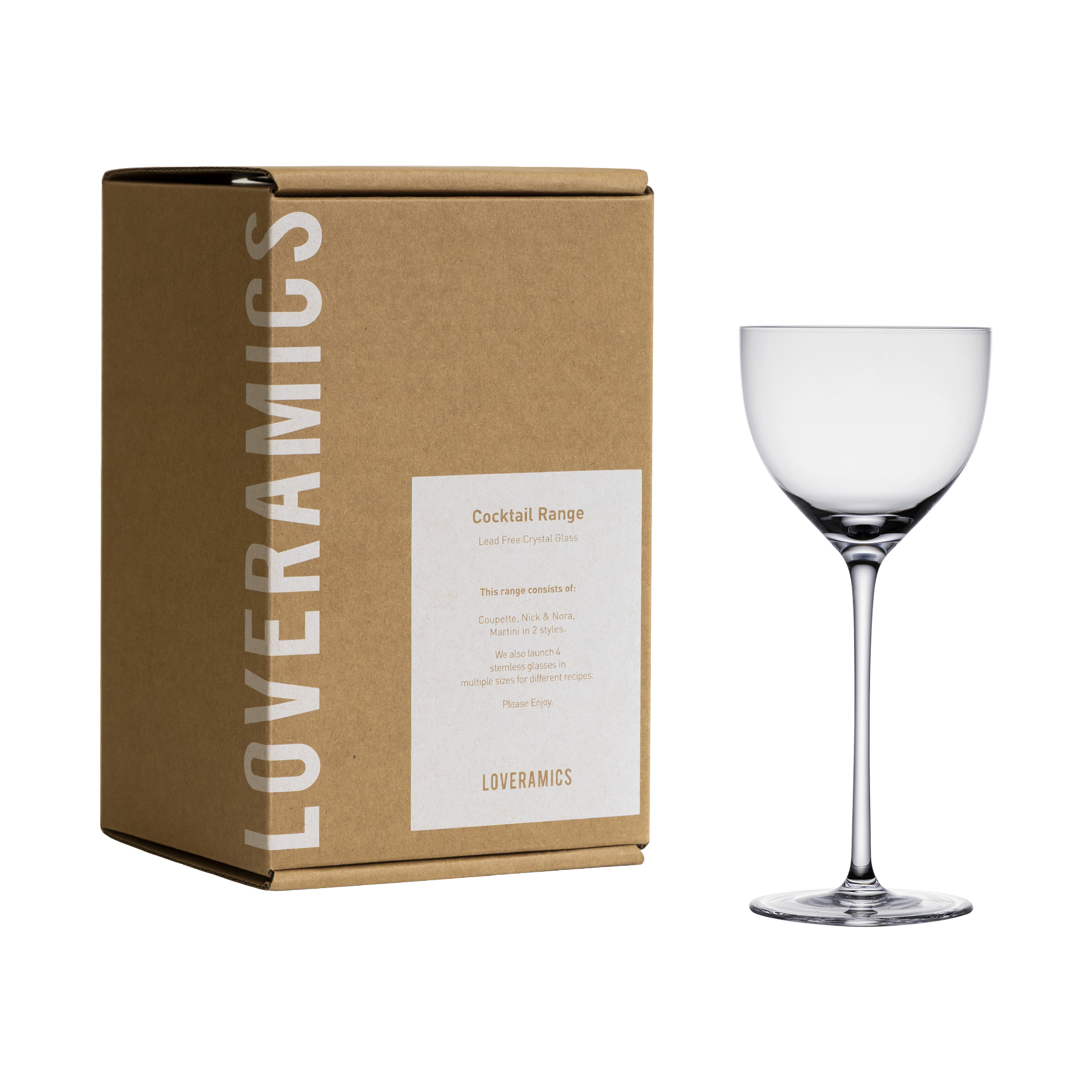 125ml Tall Nick and Nora Glass