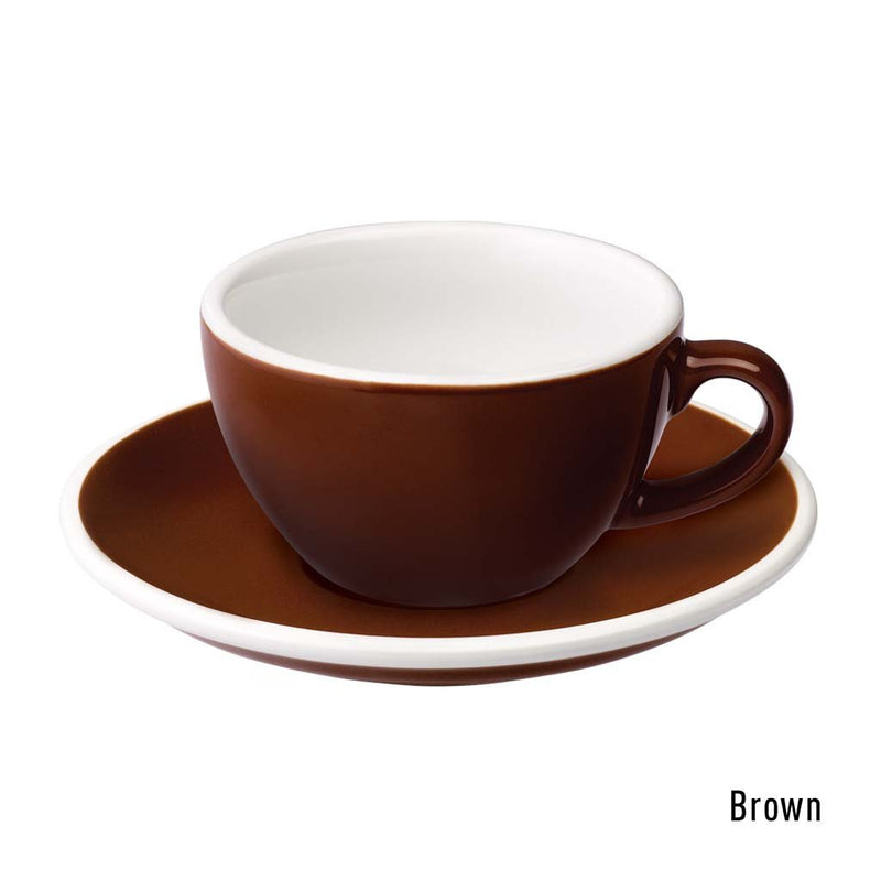Egg Set of 1 150ml Flat White Cup & Saucer