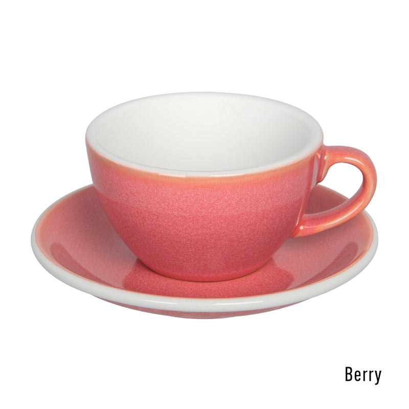 Egg Set of 1 200ml Cappuccino Cup & Saucer (Potters Colours)