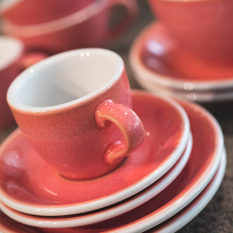 Egg Set of 1 80ml Espresso Cup & Saucer (Potters Colours)