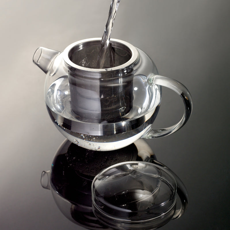 Pro Tea 600ml Glass Teapot with Infuser (Clear)