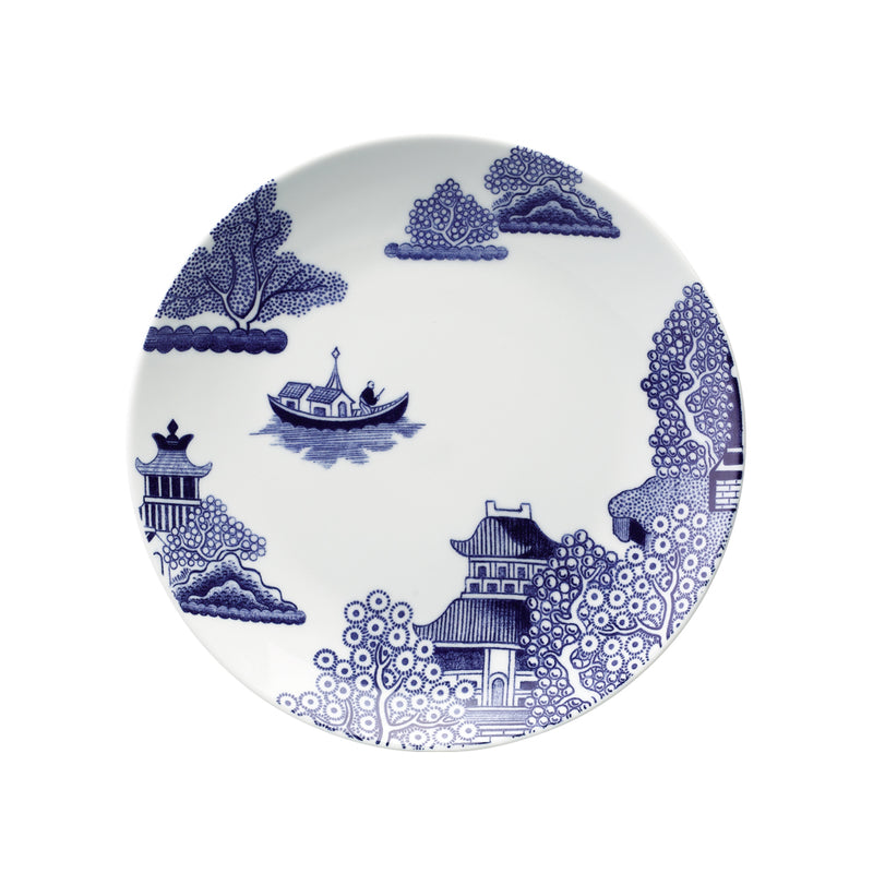 Willow Love Story Set of 4 x 21cm Salad Plate (Blue)