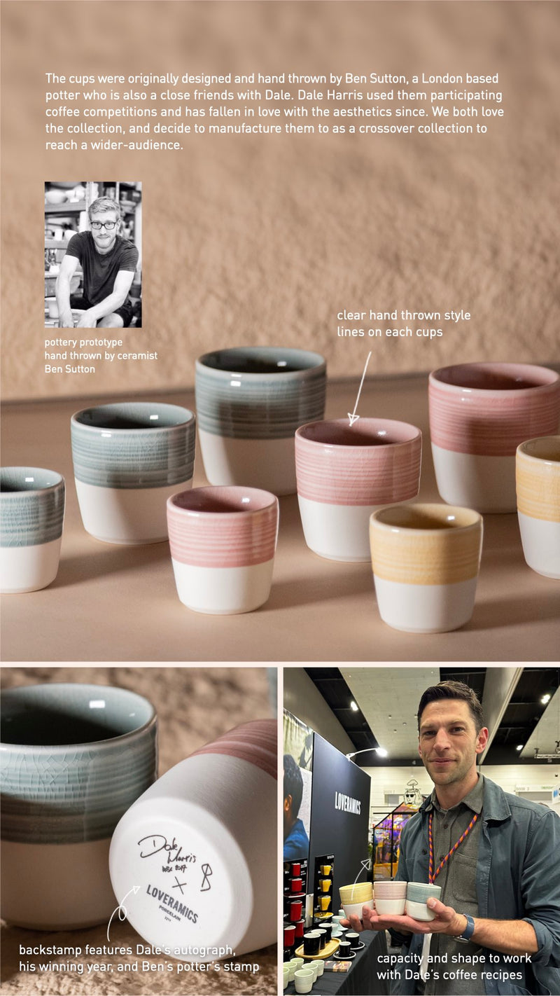 Dale Harris - 150ml Flat White Cup (New Colours)